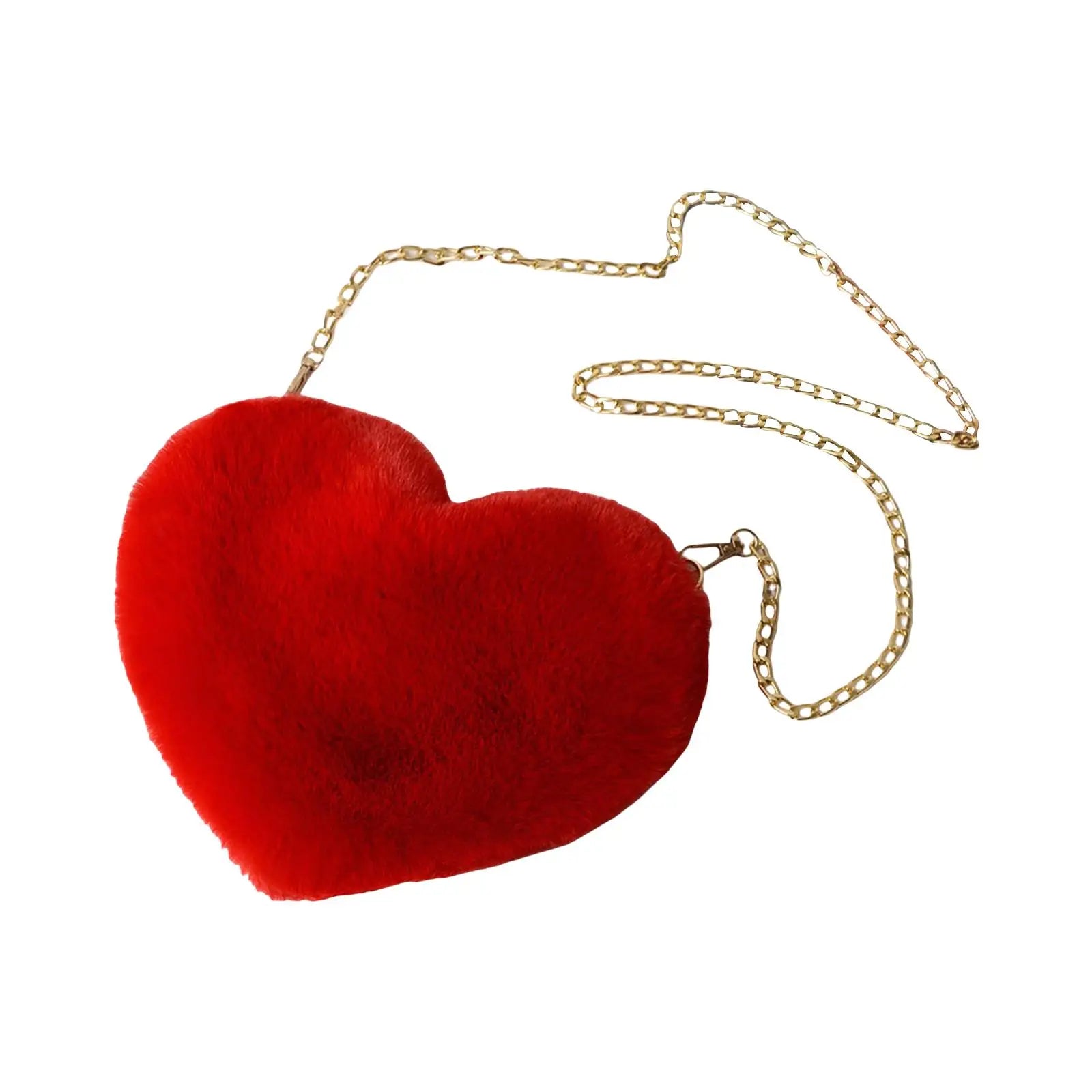 Women Heart Shoulder Bag Casual Chain Shoulder Bag Pouch
