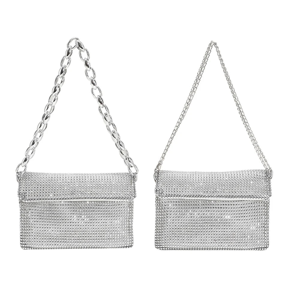 Women Rhinestones Evening Bag Crossbody Handbag