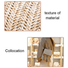 Women Straw Shoulder Backpack Messenger Bags