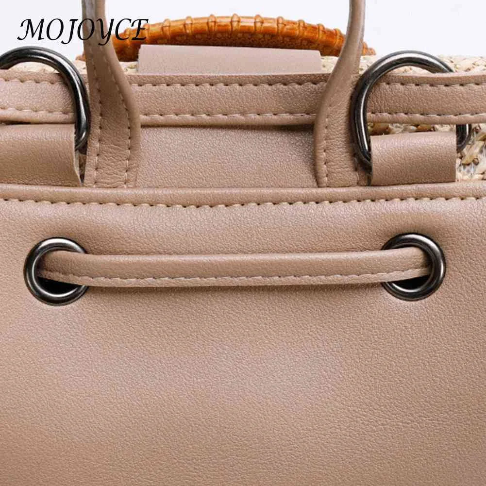Stylish Women Straw Backpack Shoulder Messenger Bags