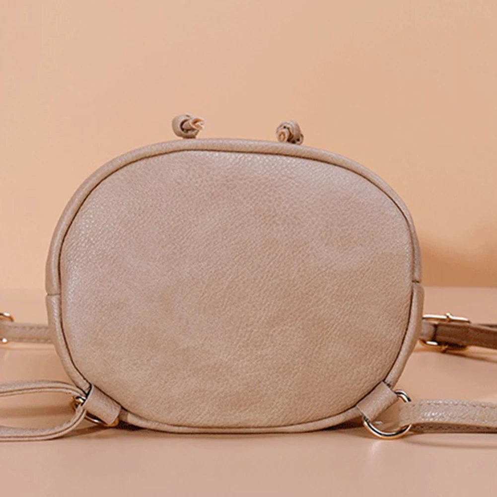 Stylish Women Straw Backpack Shoulder Messenger Bags for Summer Beach Travel