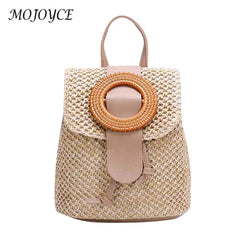 Stylish Women Straw Backpack Shoulder Messenger Bags