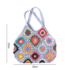 Stylish Women Tote Bag Large Capacity Cut-out Handbag Shopping Bag