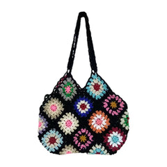 Stylish Women Tote Bag Large Capacity Cut-out Handbag Shopping Bag