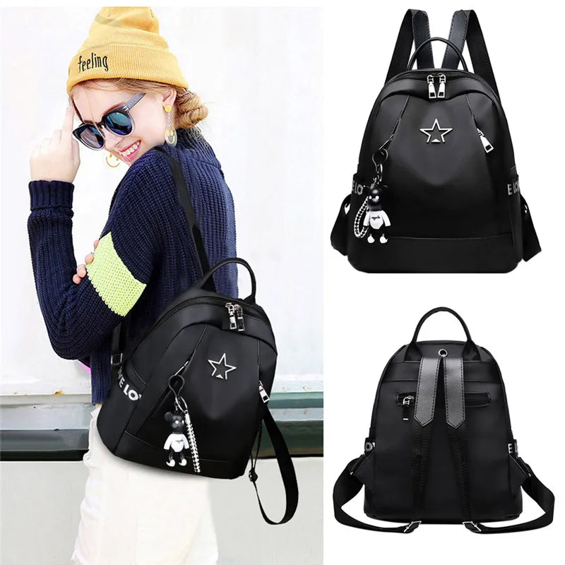 Stylish Women's Ladies Backpack Oxford Cloth Rucksack School Travel Shoulder Bag