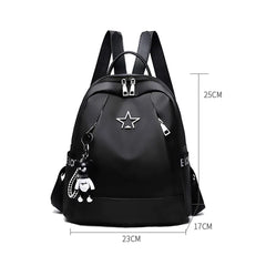 Stylish Women's Ladies Backpack Oxford Cloth Rucksack School Travel Shoulder Bag