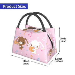 Sugarbunnies Insulated Lunch Bags for Women Portable Cooler Thermal Bento Box
