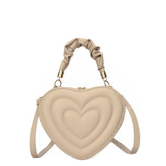 Summer Heart-shaped Shoulder Bags for Women PU Leather Crossbody Bags