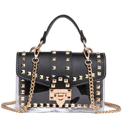 Summer Beach Clear Composite Bags Women PVC Chain Small Square Bag