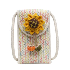 Summer Beach Knit Shoulder Crossbody Bag Woven Messenger Tote Bag