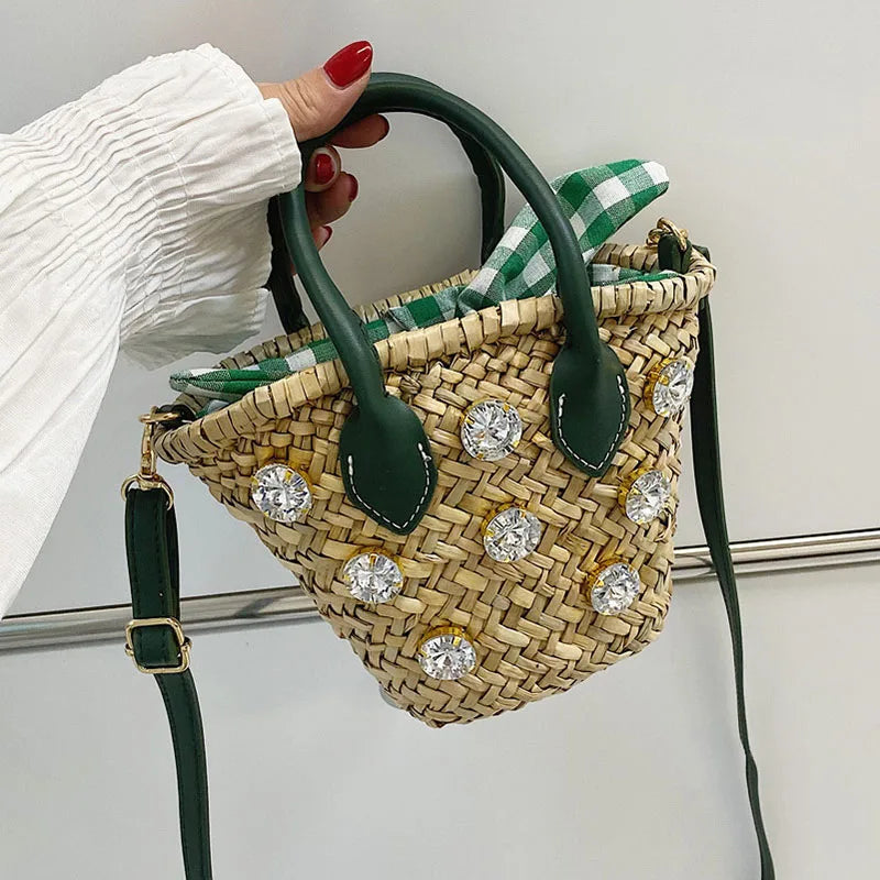 Summer Beach Shoulder Bags for Women Crossbody Small Flap Handbags