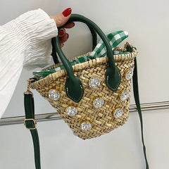 Summer Beach Shoulder Bags for Women Crossbody Small Flap Handbags