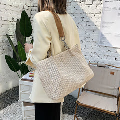 Summer Beach Straw Shoulder Bags for Women Large Capacity Woman Handbags
