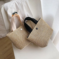 Bohemian Weaving Straw Beach Bag Handbags Travel Totes