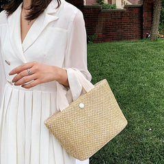 Bohemian Weaving Straw Beach Bag Handbags Travel Totes