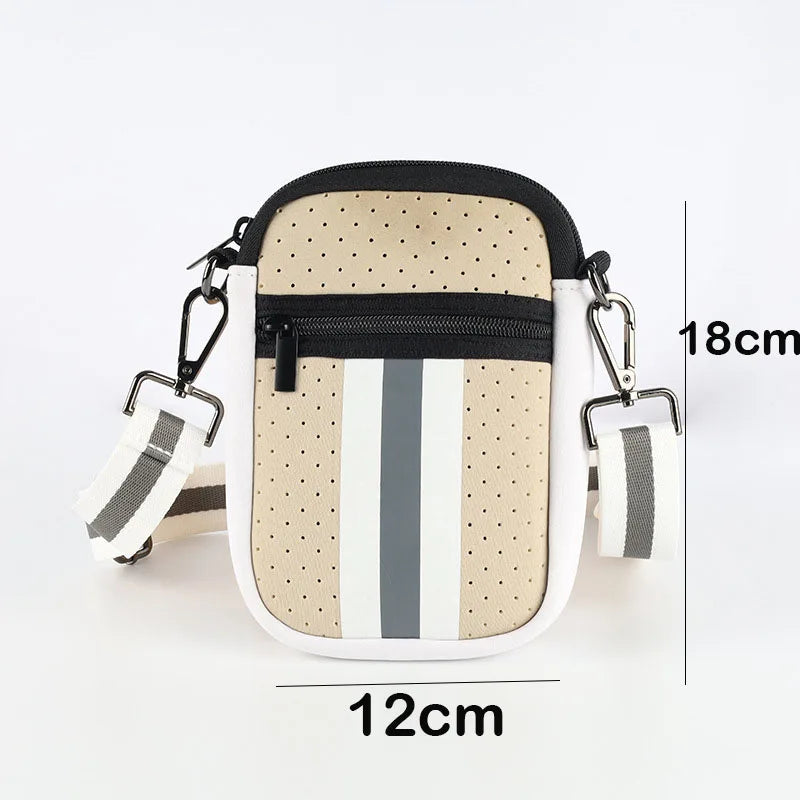 Breathable Neoprene Mini Bag Soft Shoulder Underarm Mobile Phone Bag