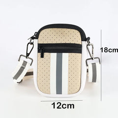 Breathable Neoprene Mini Bag Soft Shoulder Underarm Mobile Phone Bag