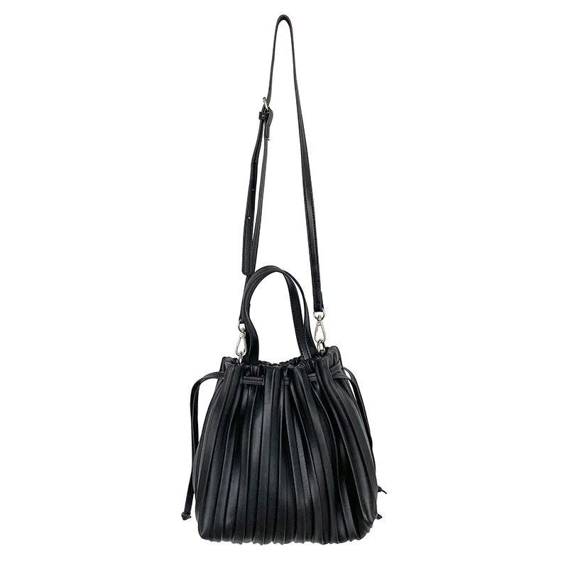 Summer Bucket Pouch Handbags Women Leather Bags Shoulder Girl Messenger Bag
