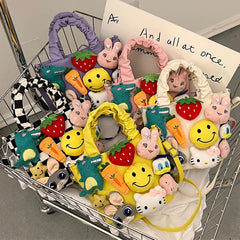 Summer Canvas Bags for Women Funny Cartoon Tote Bag