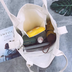 Summer Cartoon Messenger Canvas Shoulder Bag Women's School Bag