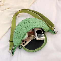 Leather Summer Waist Bag Ladies Saddle Fanny Pack Crossbody Chest Bag