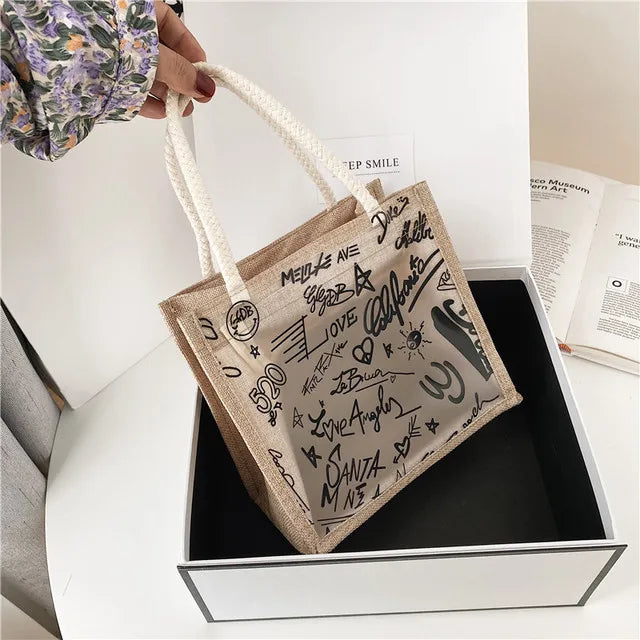 Summer Clear Handbag PVC Transparent Bags Women Handbags Beach Jelly Purse
