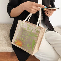 Summer Clear Handbag PVC Transparent Bags Women Handbags Beach Jelly Purse
