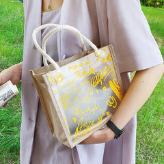 Summer Clear Handbag PVC Transparent Bags Women Handbags Beach Jelly Purse