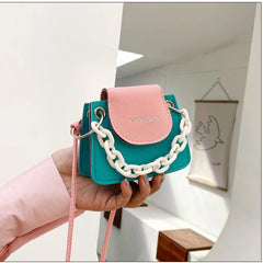 Summer Contrast Mini Crossbody Bags for Women Small Shoulder Messenger Bag