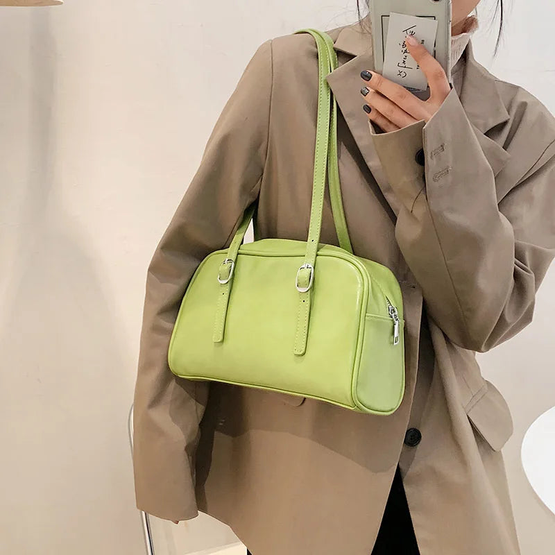 Summer Candy Messenger Shoulder Bag Women Leather