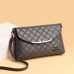 Summer Plaid Crossbody Bag Women Messenger Bag Lock Cross Body