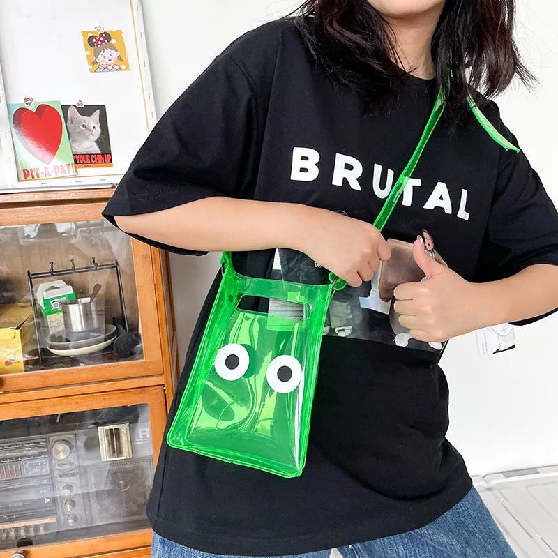 Summer PVC Handbags Small Waterproof Female Crossbody Bag