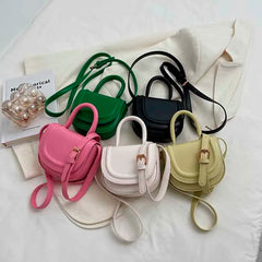 Summer Shoulder Crossbody Bag for Women PU Leather Small Flap Handbag