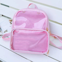 Summer Women Backpack Transparent Student Bags High Clear Versatile Backpacks