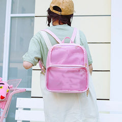 Summer Women Backpack Transparent Student Bags High Clear Versatile Backpacks