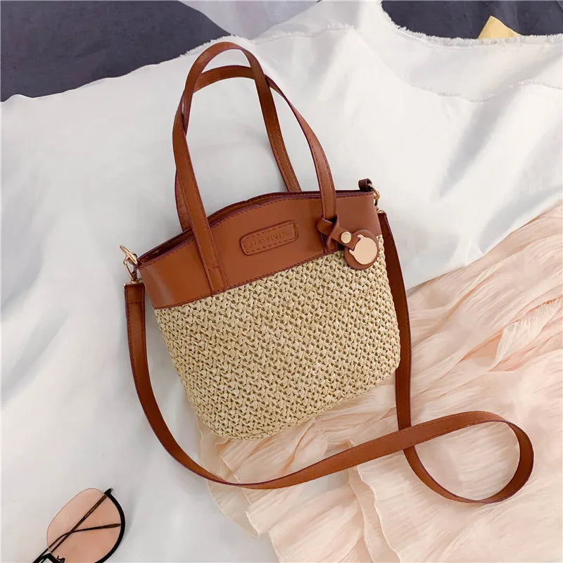 Summer Fresh Forest Straw Woven Handbags