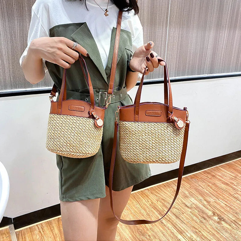 Summer Fresh Forest Straw Woven Handbags