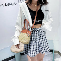 Summer Fresh Forest Straw Woven Handbags