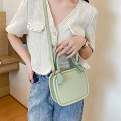 Summer Green Bag Women Mini Flap Handbags Shoulder Small Phone Makeup Purse