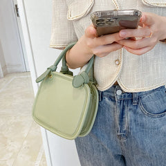 Summer Green Bag Women Mini Flap Handbags Shoulder Small Phone Makeup Purse