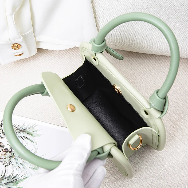 Summer Green Bag Women Mini Flap Handbags Shoulder Small Phone Makeup Purse
