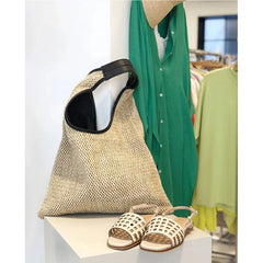 Summer Bags Shoulder Bags Women Beach Weaving Ladies Straw Bag Armpit Bag