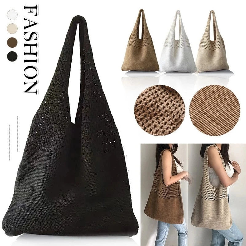 Summer Hollow Woven Shoulder Bag Large Capacity Totes Beach Handbag