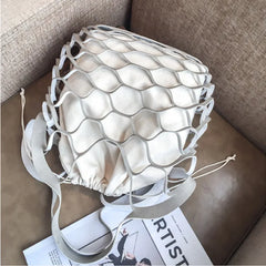 Summer Hollow Out Women Handbag Beach Weaving Casual Tote