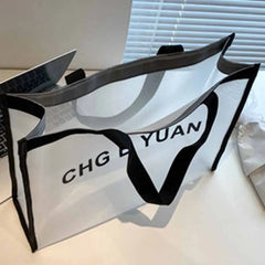 Summer Ins Women Bag Transparent Shoulder Tote Large-capacity Handbag