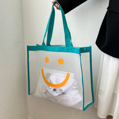 Summer Ins Women Bag Transparent Shoulder Tote Large-capacity Handbag