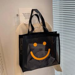 Summer Ins Women Bag Transparent Shoulder Tote Large-capacity Handbag