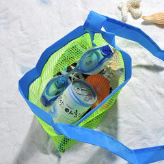 Large Mesh Beach Bag for Towels Toys Waterproof Pocket Outdoors Picnic Tote