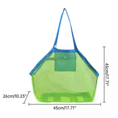 Large Mesh Beach Bag for Towels Toys Waterproof Pocket Outdoors Picnic Tote
