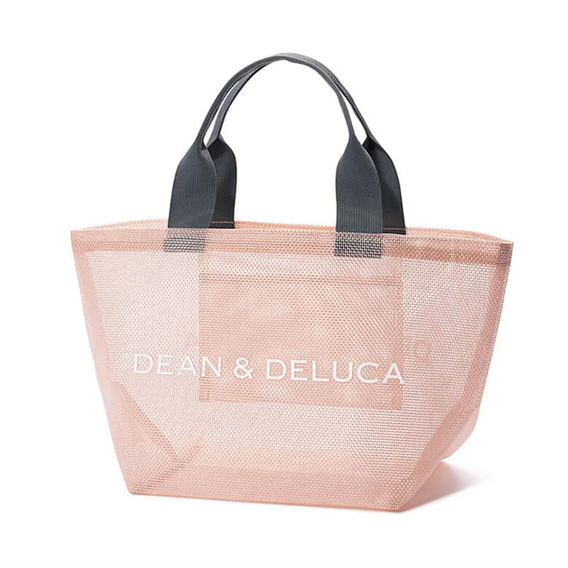 Summer Large Capacity Beach Totes Women Solid Mesh Bag Durable Holiday Beach Bag